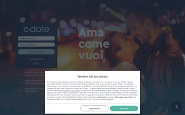Screenshot del sito C-date