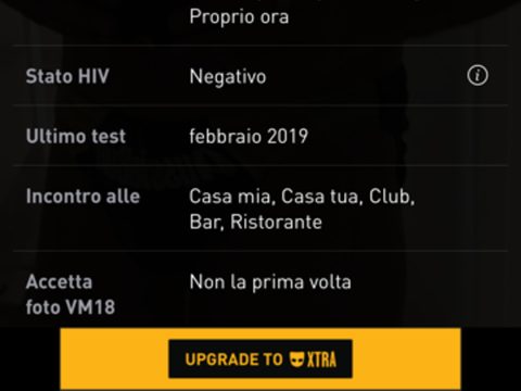 Grindr Porfilo