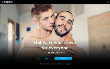 Screenshot del sito PlanetRomeo
