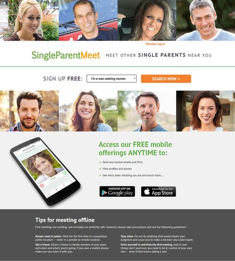 Registrazione su Single Parent Meet