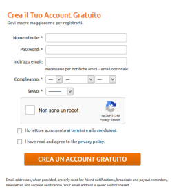 Chaturbate Registrazione