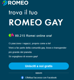 PlanetRomeo Registrazione